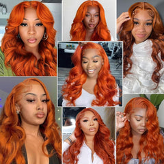 Dorbess Ginger Orange pre-plucked hairline offers natural edges for easy styling.