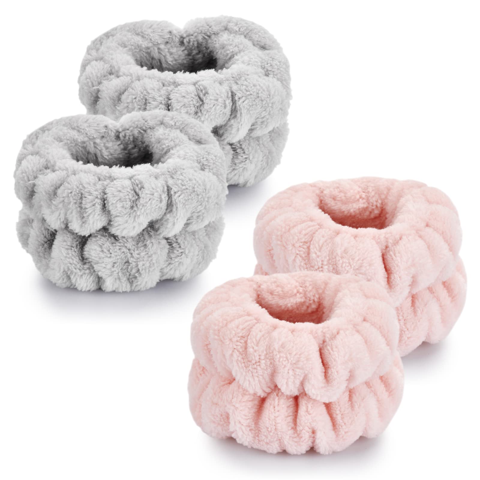 Dorbetar wrist bands with soft coral fleece for gentle, skin-friendly face washing.