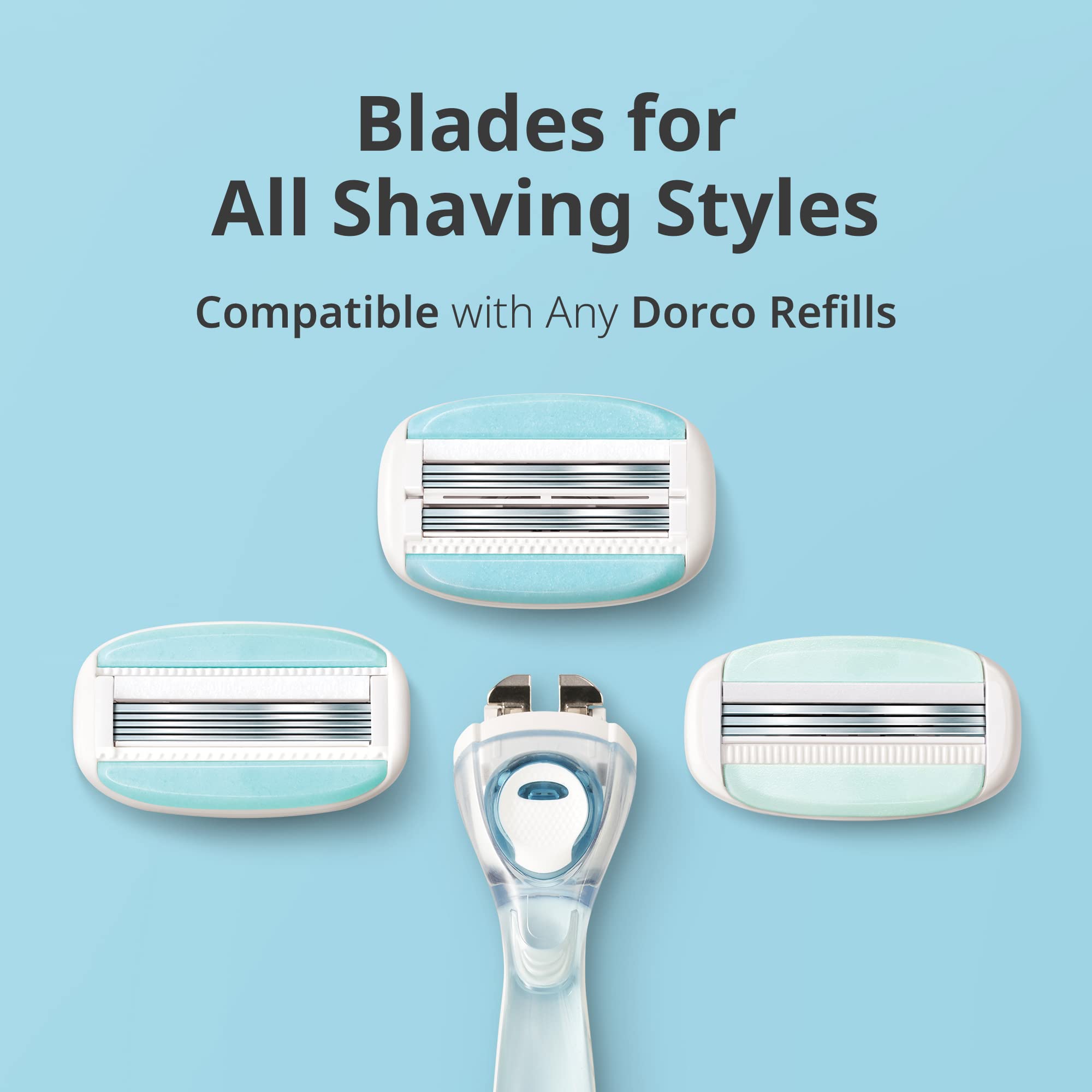 Dorco Eve6 interchangeable cartridges—compatible across Eve handles for convenient upgrades
