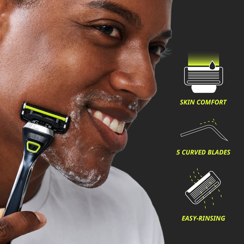 Dorco Pace 5 Pro open blade design enables easy rinsing