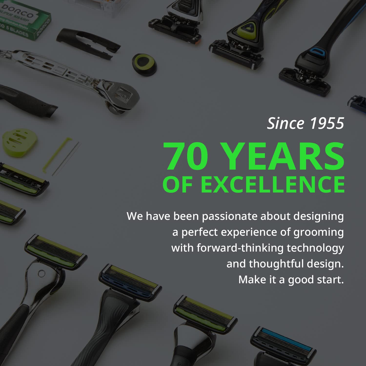 Dorco Pace 6 Pro 3D Motion packaging shows a complete razor system.
