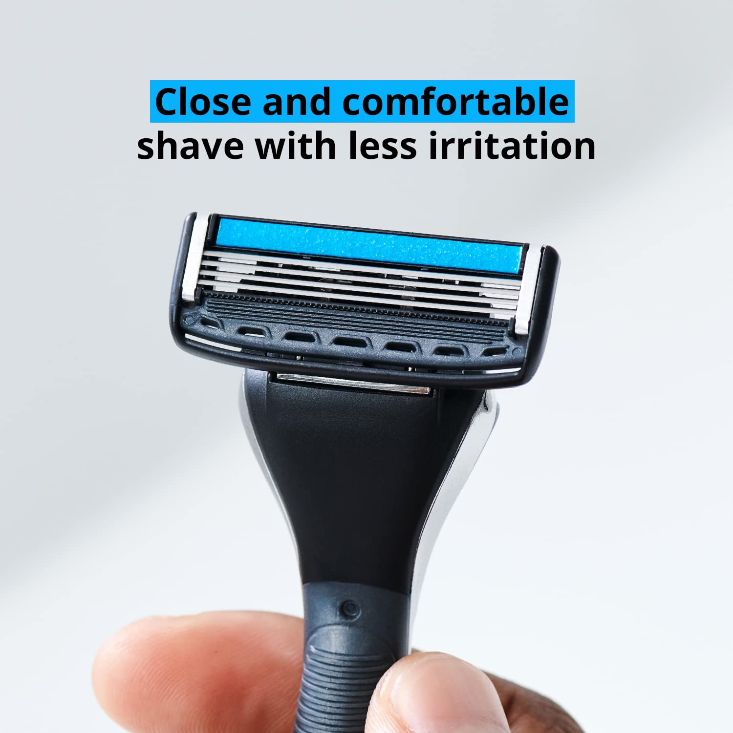 Dorco Pace 4 Pro pivoting head aids contouring during shaving.