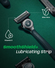 DORCO SLEEK 6 Blade Razor ergonomic matte handle for comfortable control