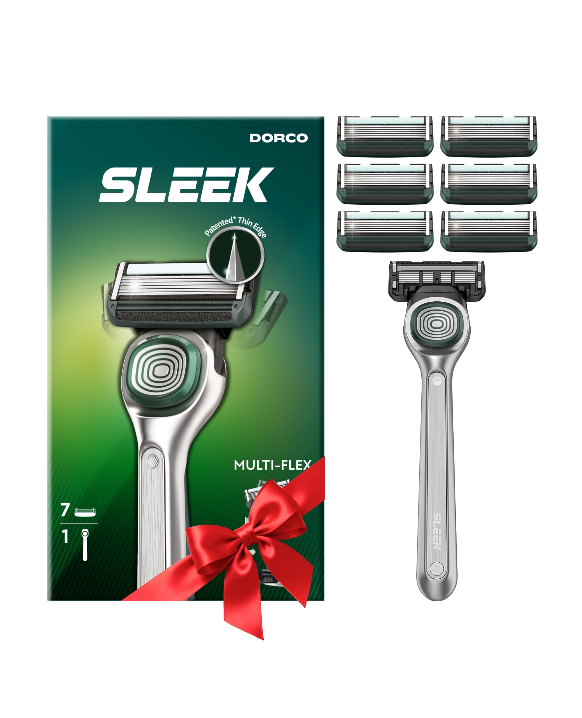 DORCO SLEEK 6-blade razor ready for a close, irritation-free shave.