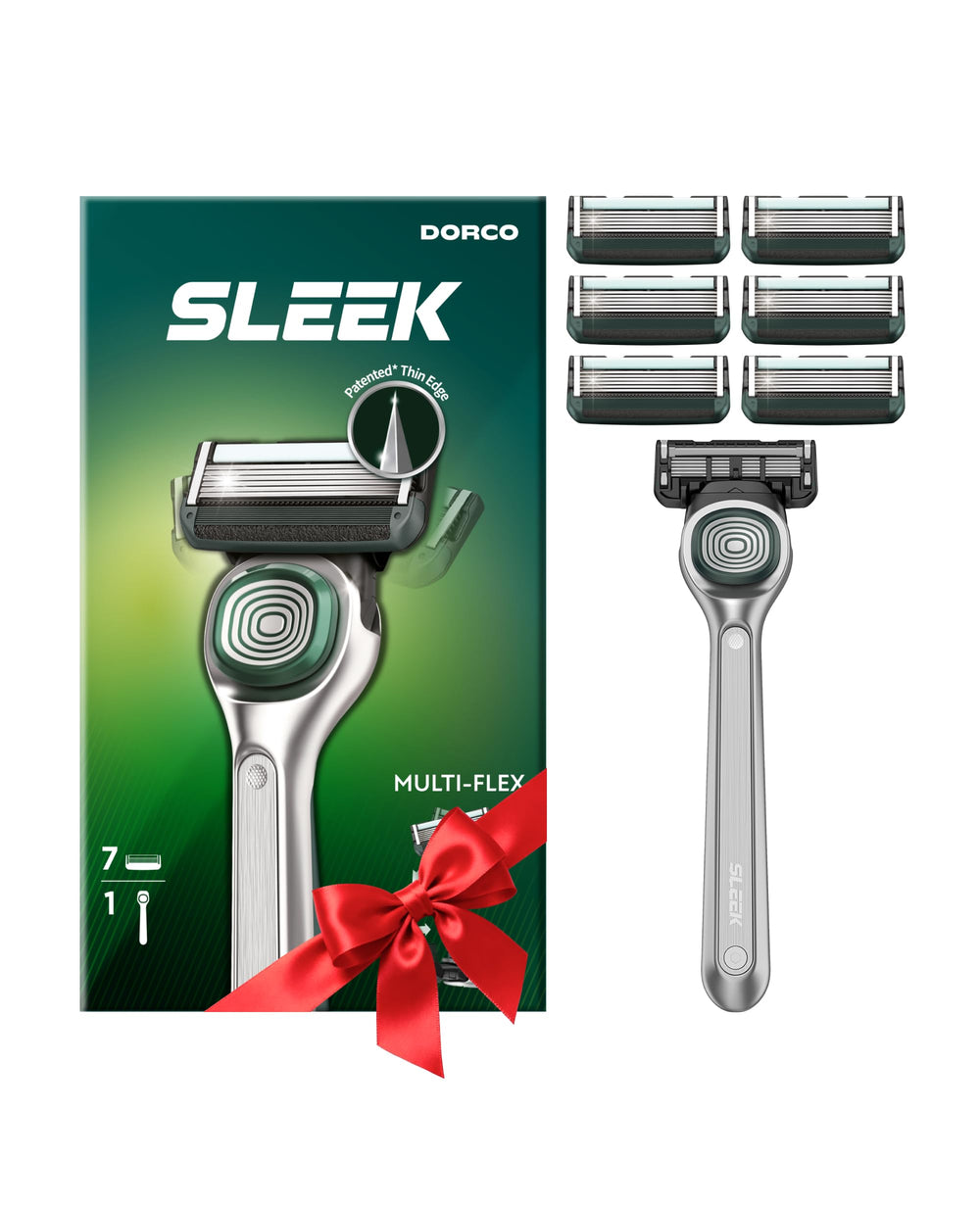 DORCO SLEEK 6-blade razor ready for a close, irritation-free shave.