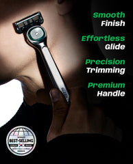 DORCO SLEEK multi-flex head guides contour-following shaving.