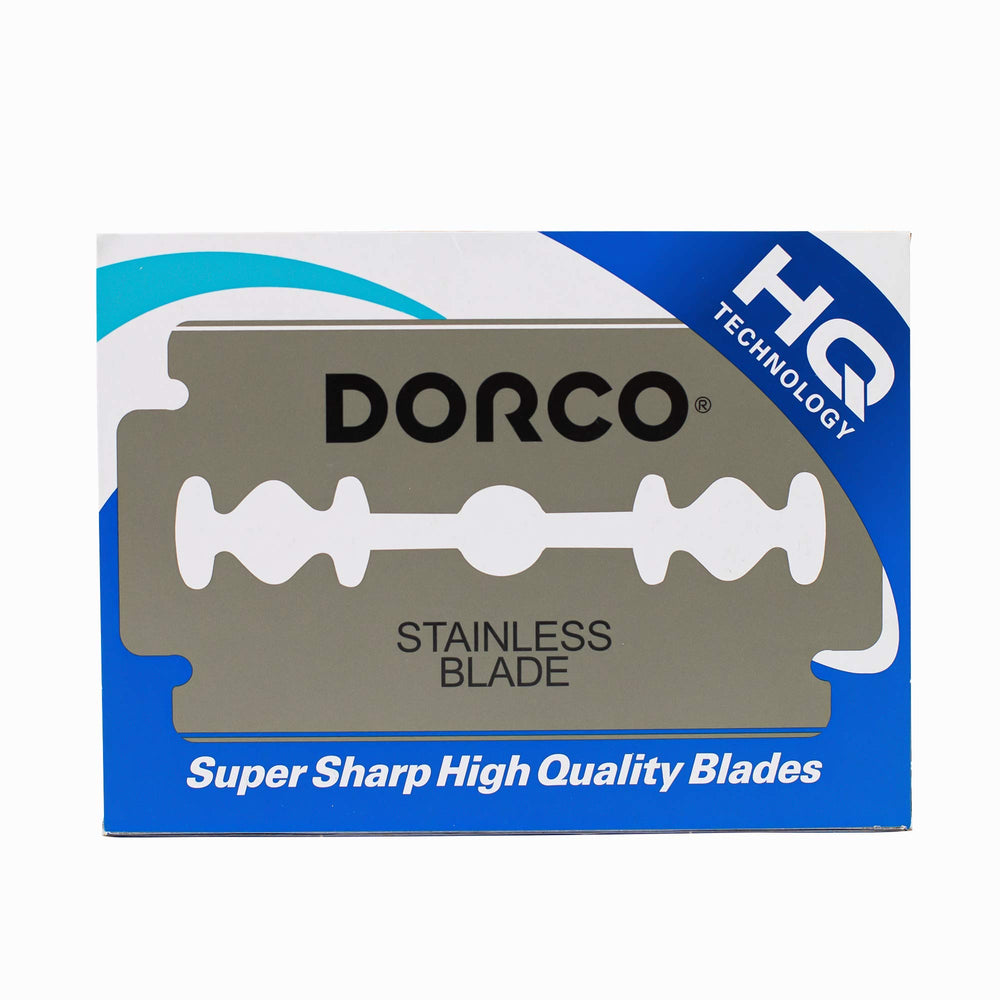 Dorco ST300 close-up shows platinum coating enhances blade longevity