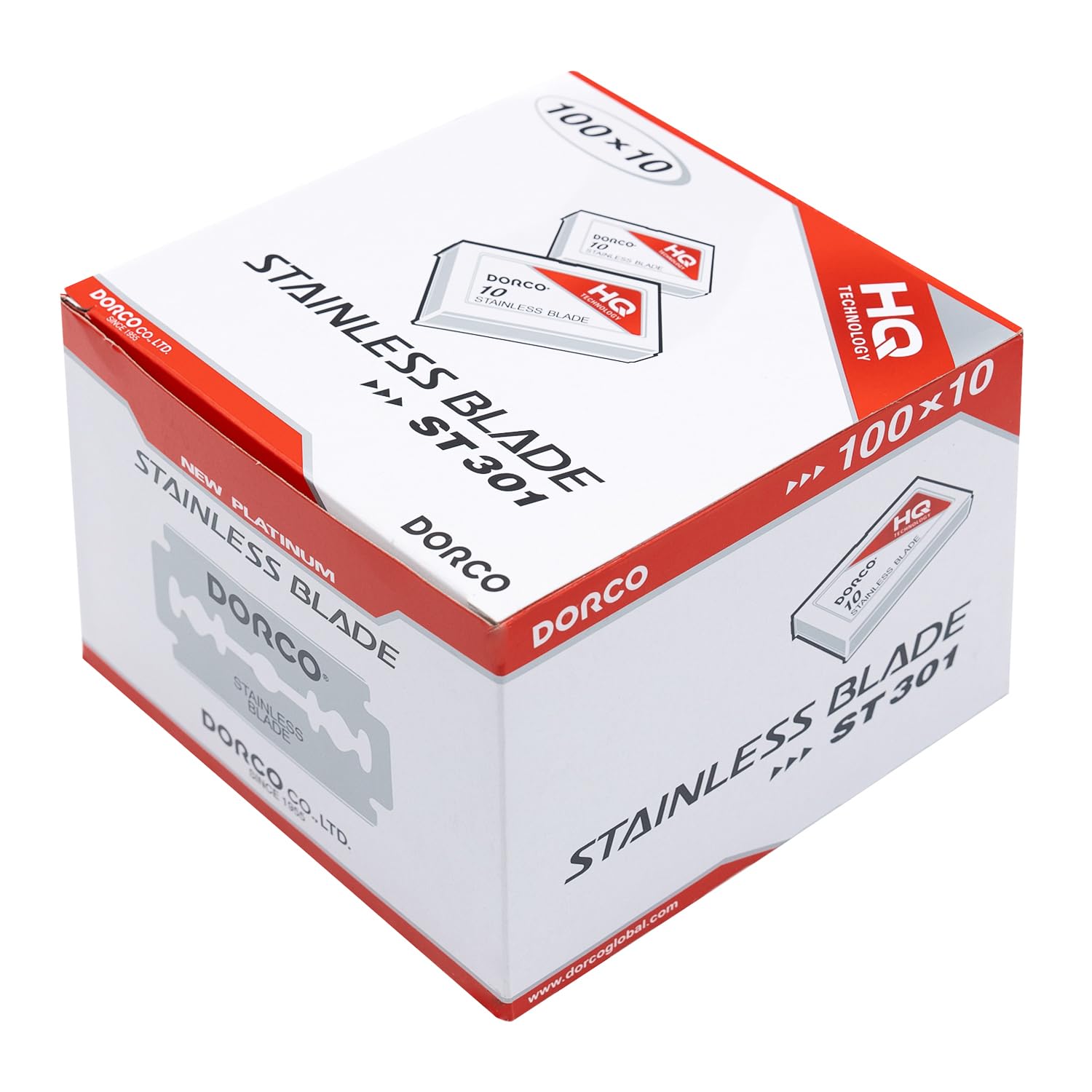Dorco ST301 platinum extra blades close-up edge for precise, smooth shaves