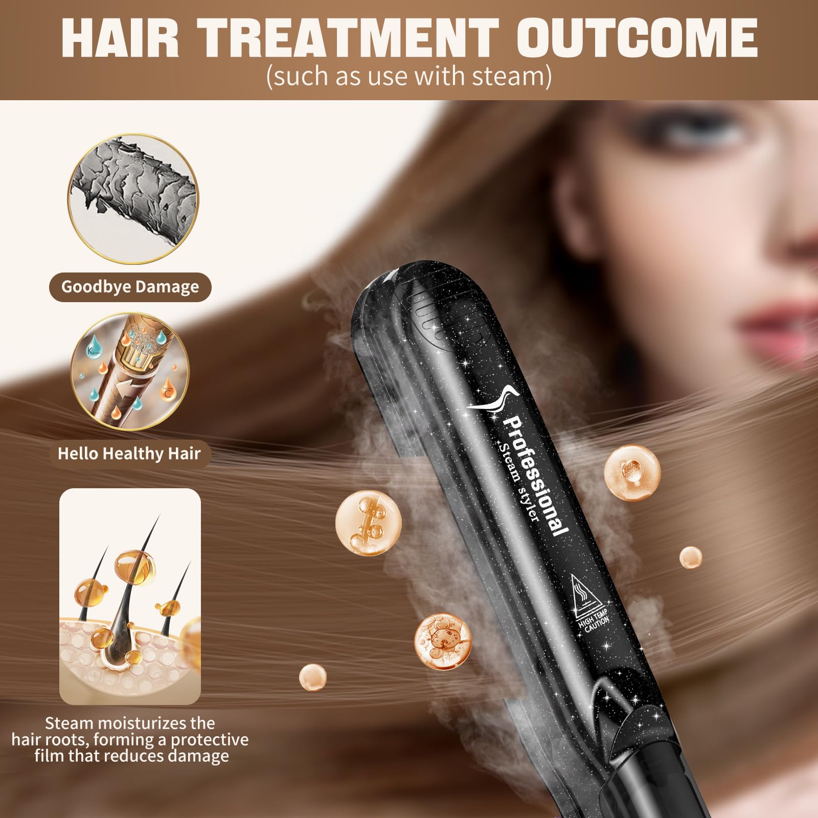 DORISILK 2.0 2-in-1 design enables straightening and curling versatility