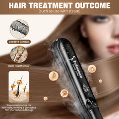 DORISILK 2.0 2-in-1 design enables straightening and curling versatility