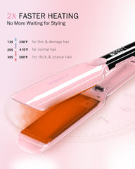 DORISILK 500F temperature readout showcases precise control for consistent results.