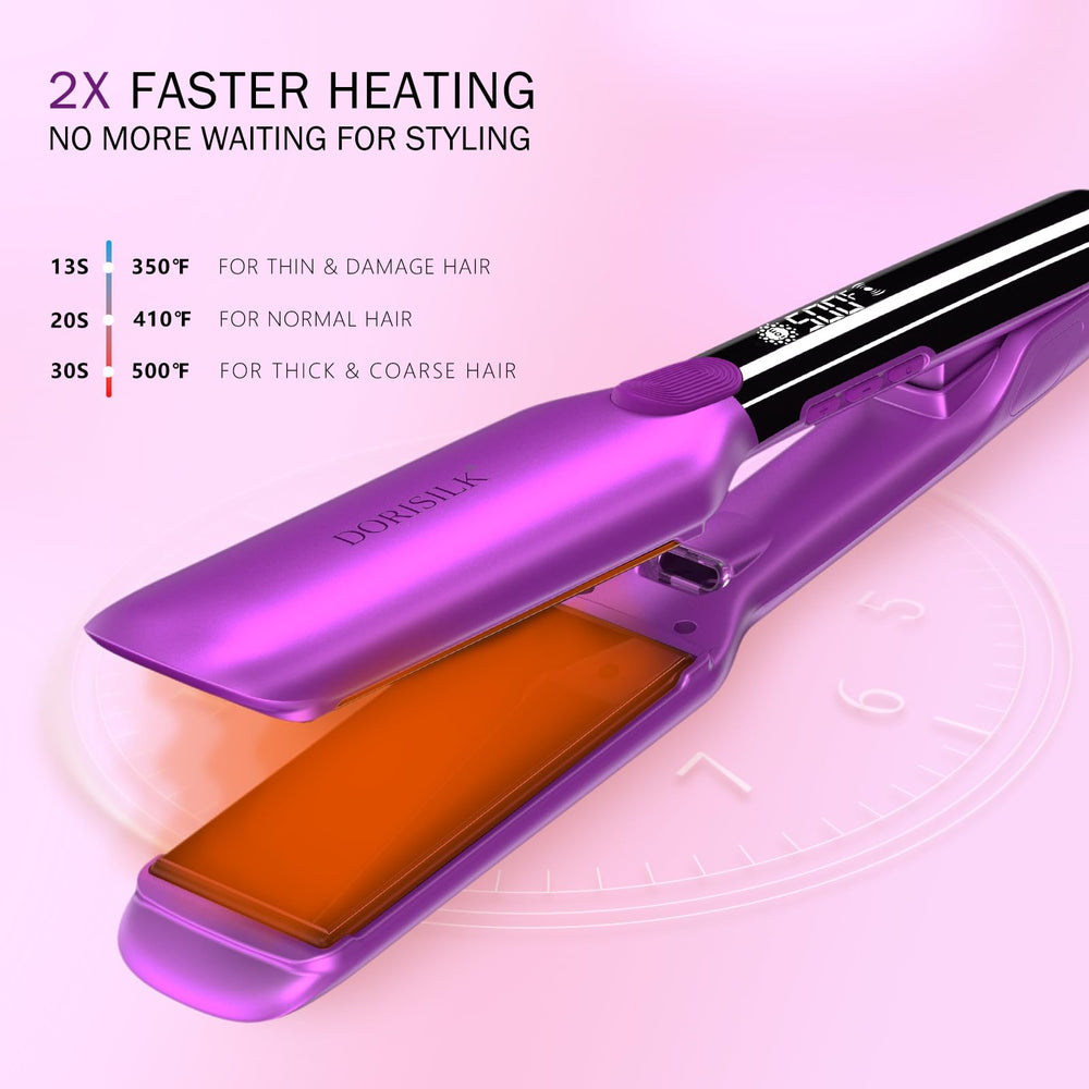 Dorisilk plasma technology hair shine enhancement on final look
