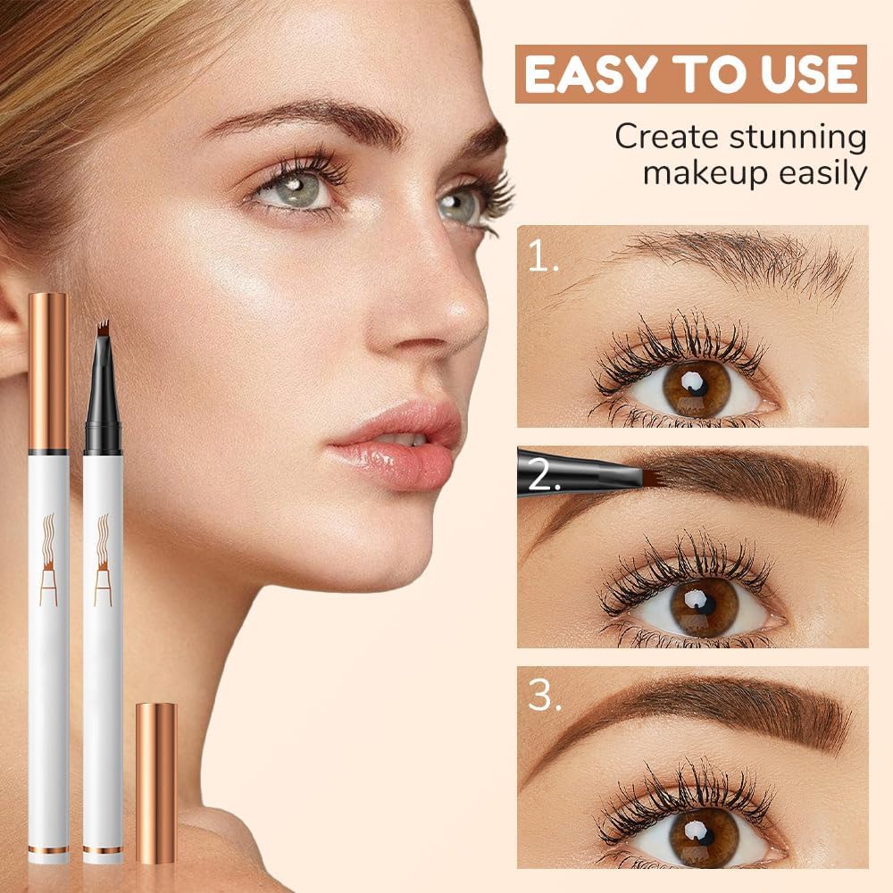 Dorlafamomo natural-look brow pen on a model