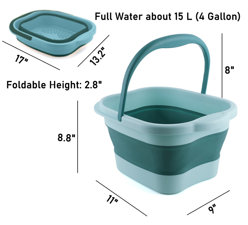 DoroSun collapsible foot bath open bucket ready for a soothing soak