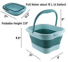 DoroSun collapsible foot bath open bucket ready for a soothing soak