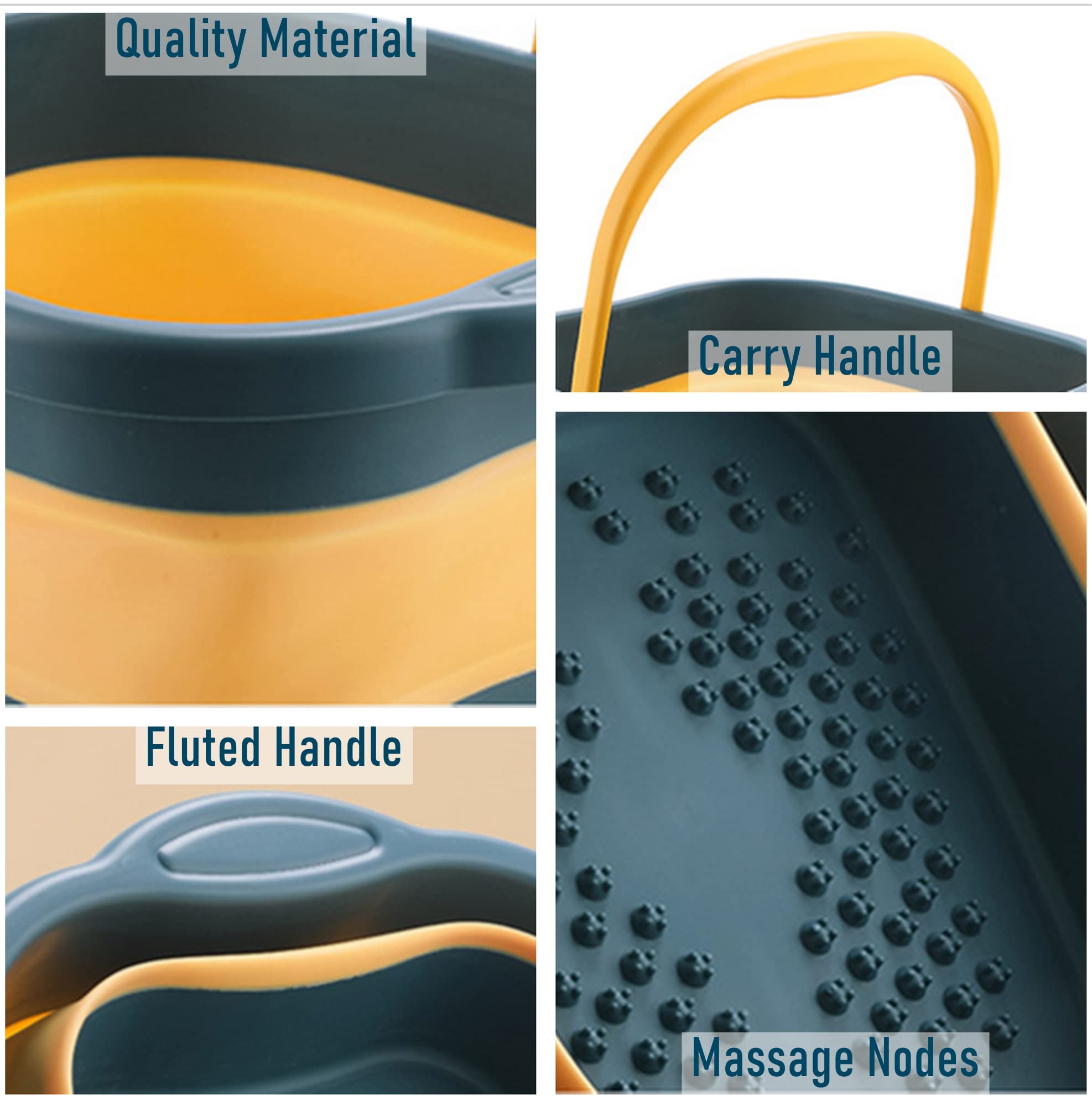 DoroSun collapsible foot bath under bed storage ready for compact keeping.