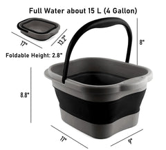 DoroSun collapsible foot tub opened as a basin for a relaxing soak.