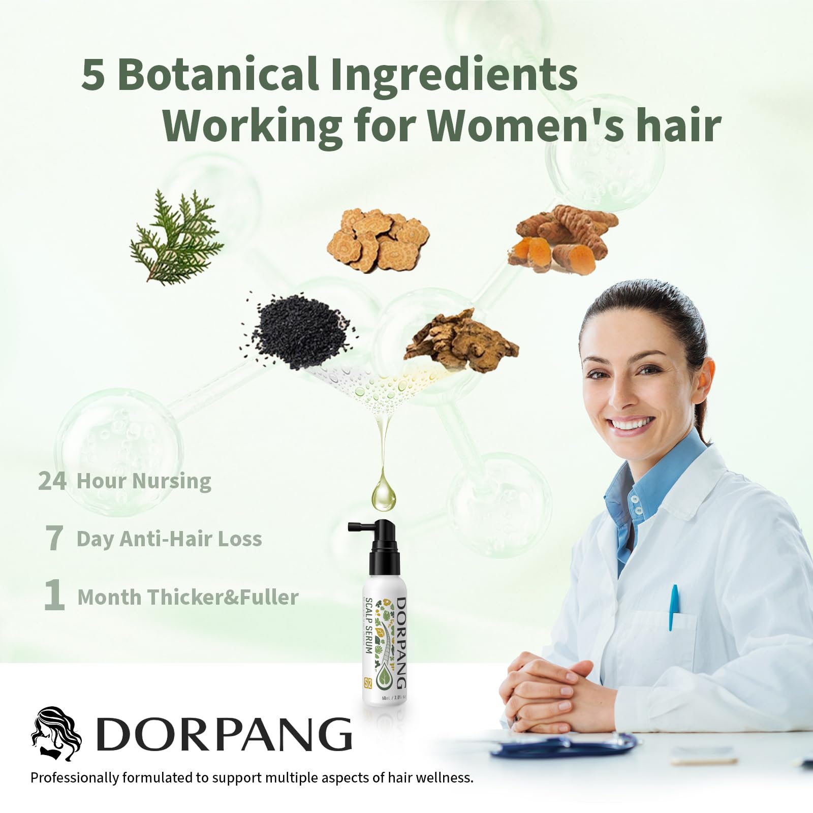 DORPANG daily routine-friendly serum for scalp nourishment.