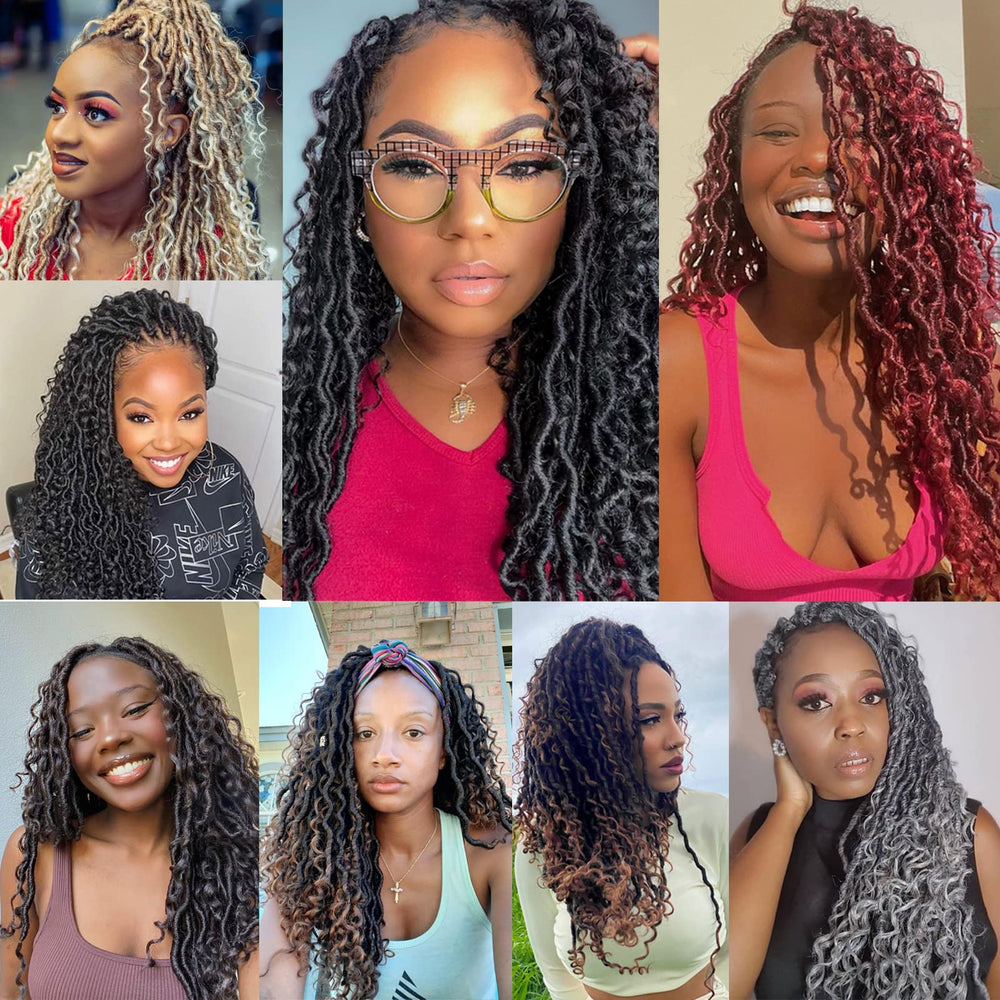 Dorsanee Goddess Locs 10 inch length for versatile styling options.
