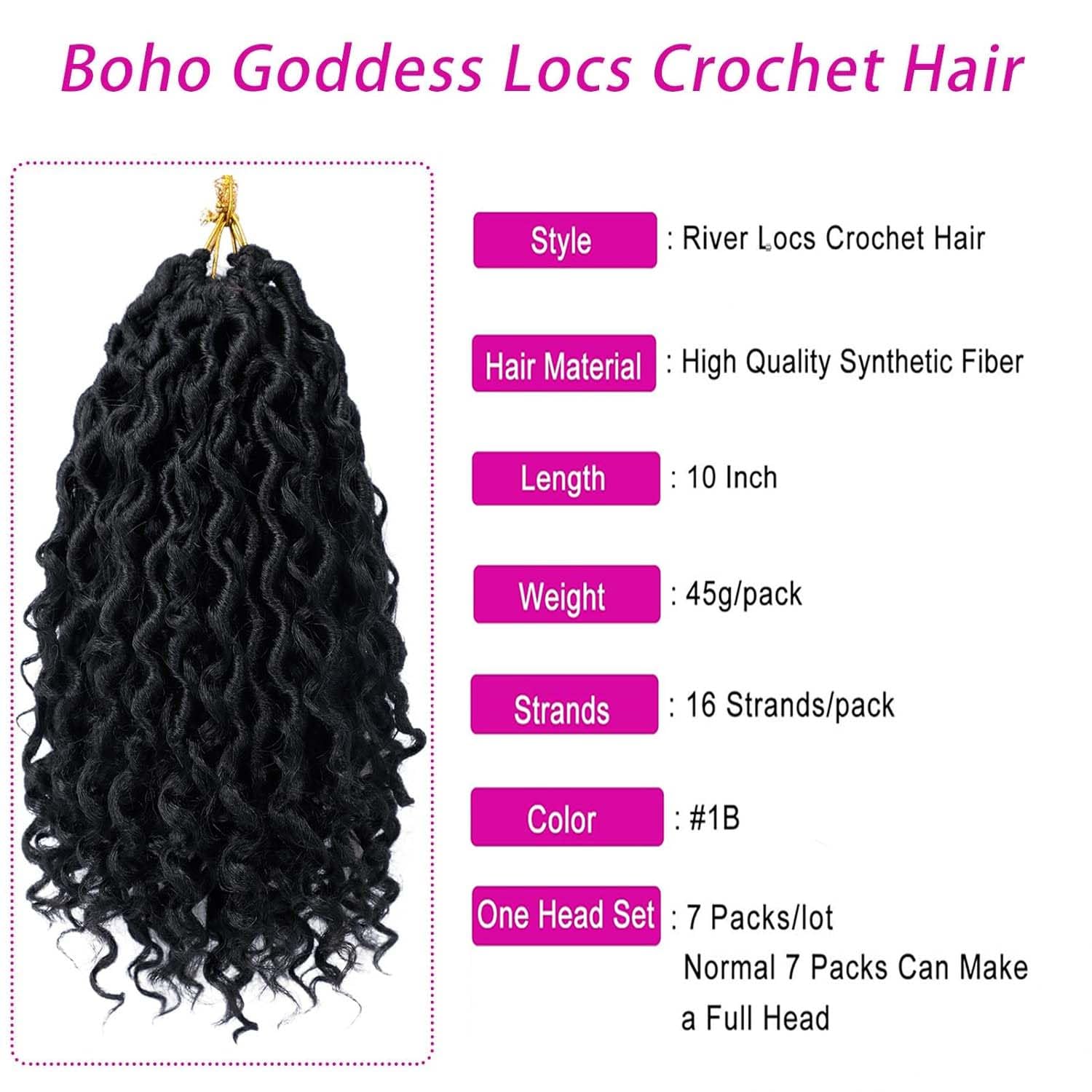 Dorsanee Goddess Locs with curly ends for boho texture and versatility.