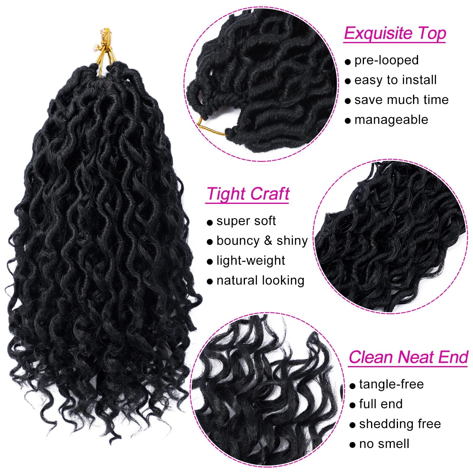 Dorsanee Goddess Locs feature no shedding for lasting style.