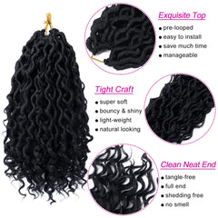 Dorsanee Goddess Locs feature no shedding for lasting style.