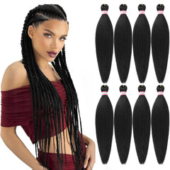 Dorsanee pre-stretched braiding hair 20 inch packaging shows easy prep.