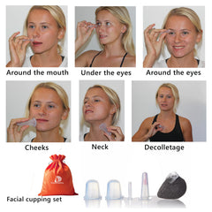 DoSensePro medium cup on jawline for sculpting and lymphatic drainage