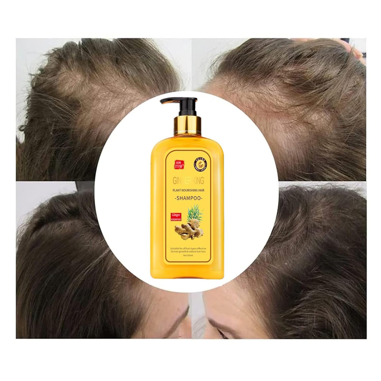 Dosoecse Ginaday hair shaft after use showing natural shine and elasticity.