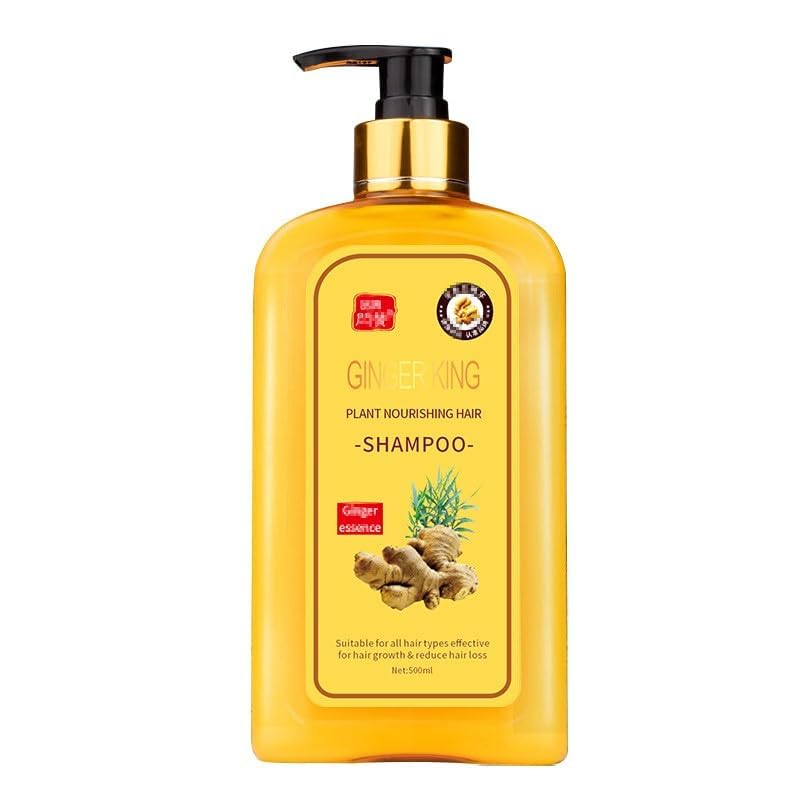 Dosoecse Ginaday shampoo bottle front view highlighting ginger formula for hair vitality.