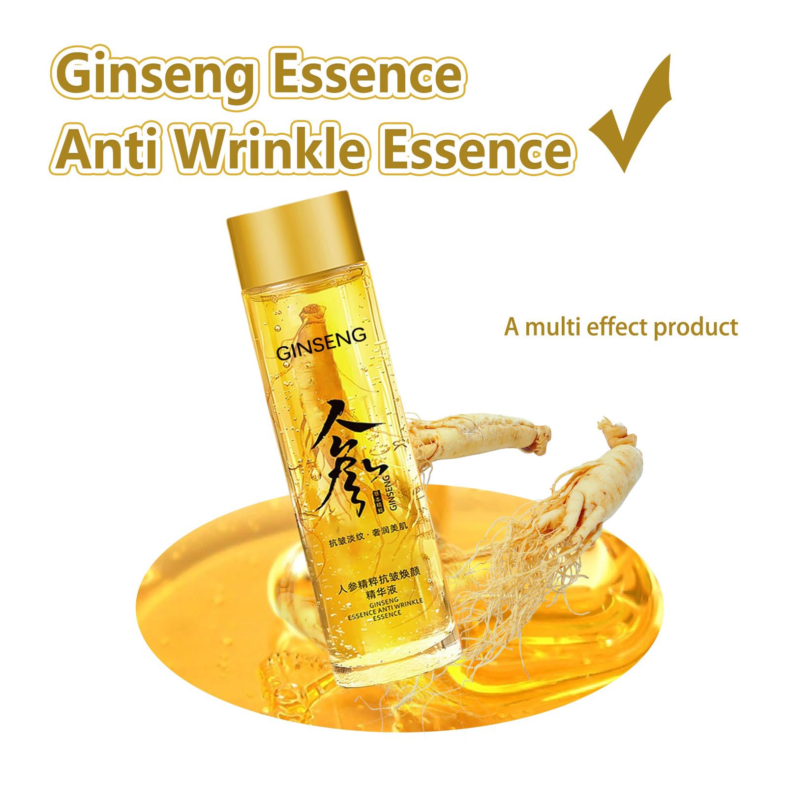 Dosoecse Ginseng Essence application on face demonstrates quick absorption