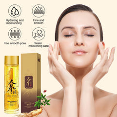 Dosoecse Ginseng Essence texture swirl highlights silky oil-serum feel