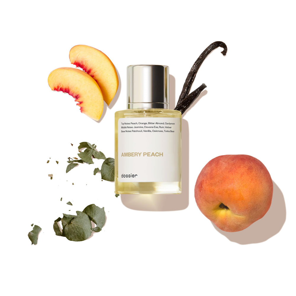 Dossier Ambery Peach bottle front showcases versatile, all-day wear.