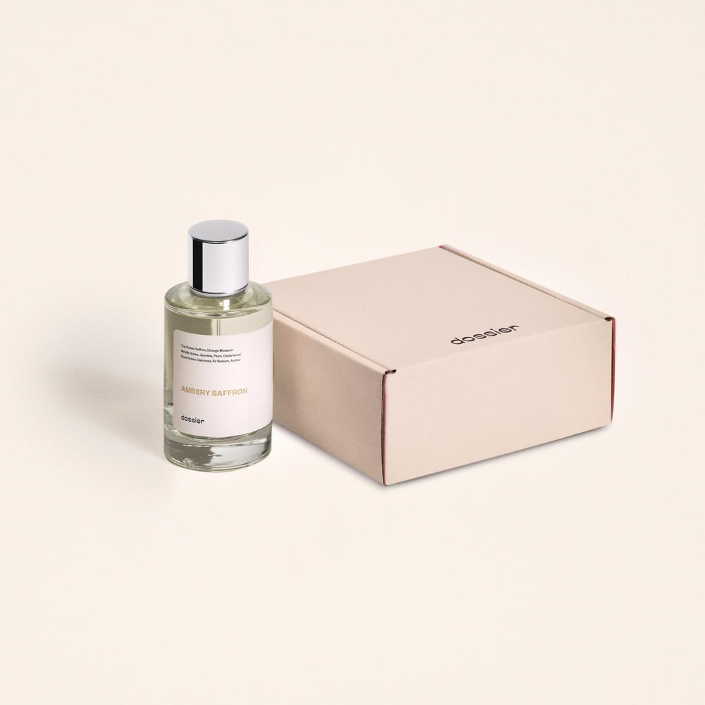 Dossier Ambery Saffron uses Grasse ingredients reflecting French craftsmanship