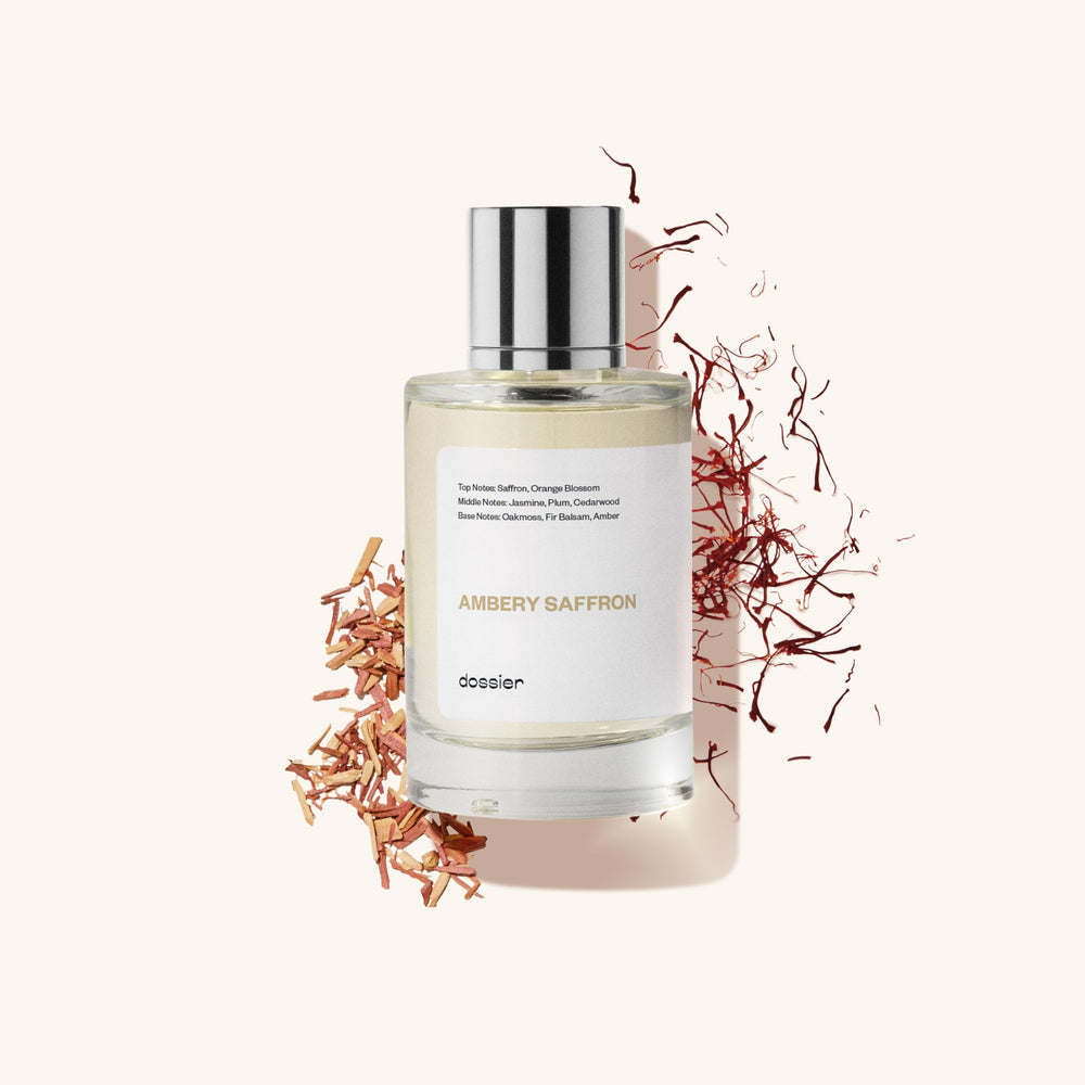 Dossier Ambery Saffron packaging design conveys premium, accessible luxury