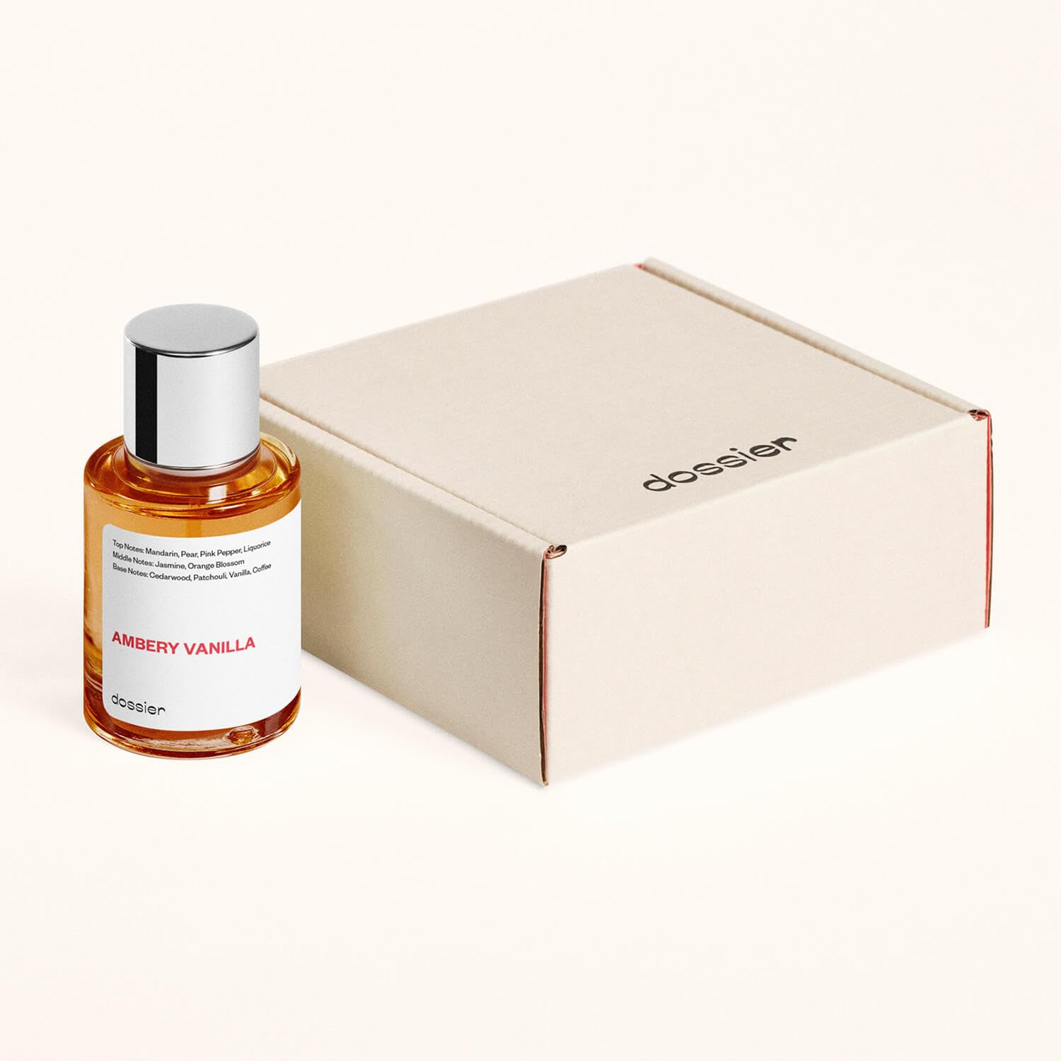 Dossier Ambery Vanilla vanilla beans and coffee hints convey richness.