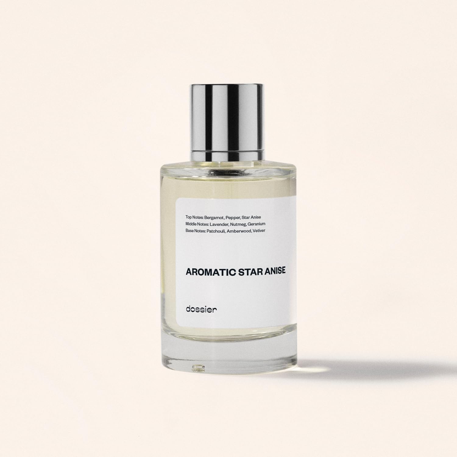 Dossier Aromatic Star Anise neroli and vanilla notes on the label.