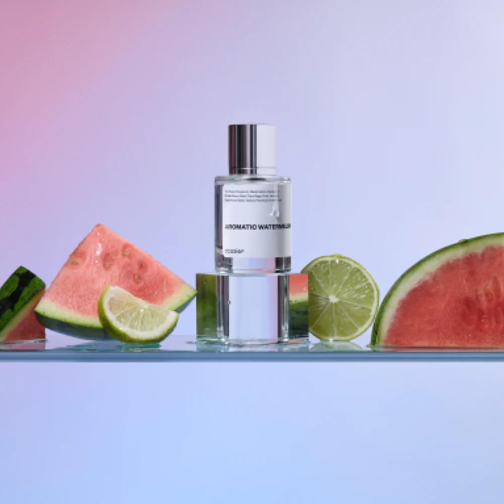 Dossier Aromatic Watermelon bottle cap closeup highlights minimalist premium design.