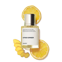 Dossier Citrus Ginger bottle front view highlights premium fragrance at a glance.