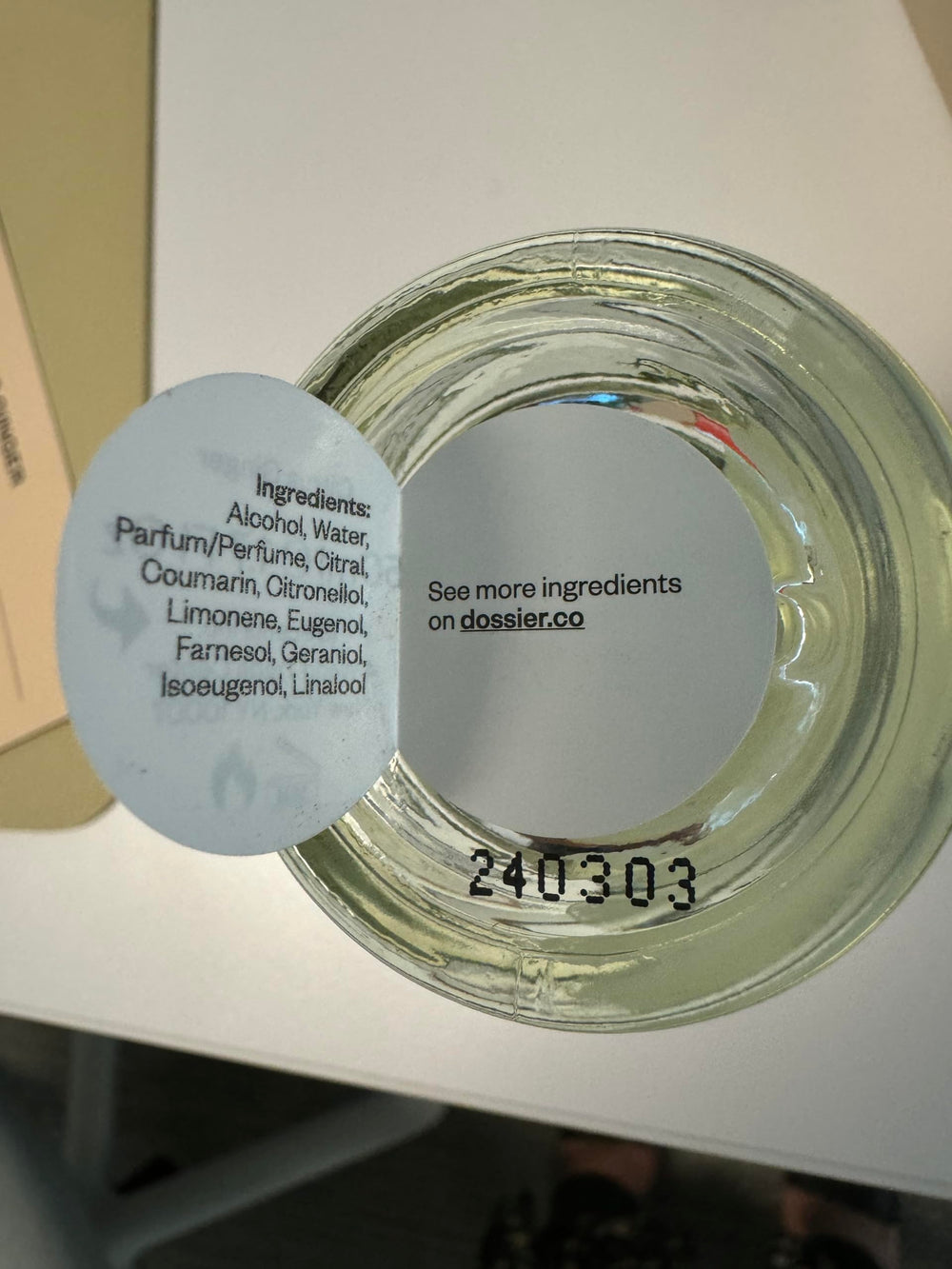 Dossier Citrus Ginger unboxing hints at premium gifting experience.