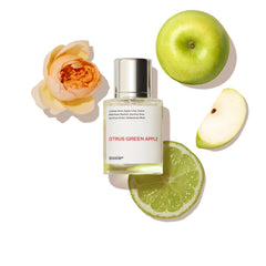 Dossier Citrus Green Apple bottle-front offers a fresh, versatile daytime scent.