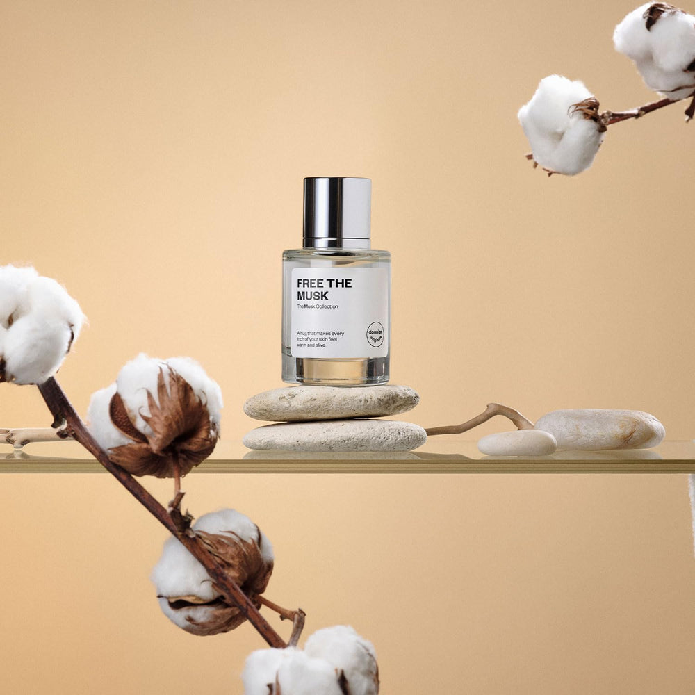 Dossier Free The Musk spray action illustrating quick, clean application