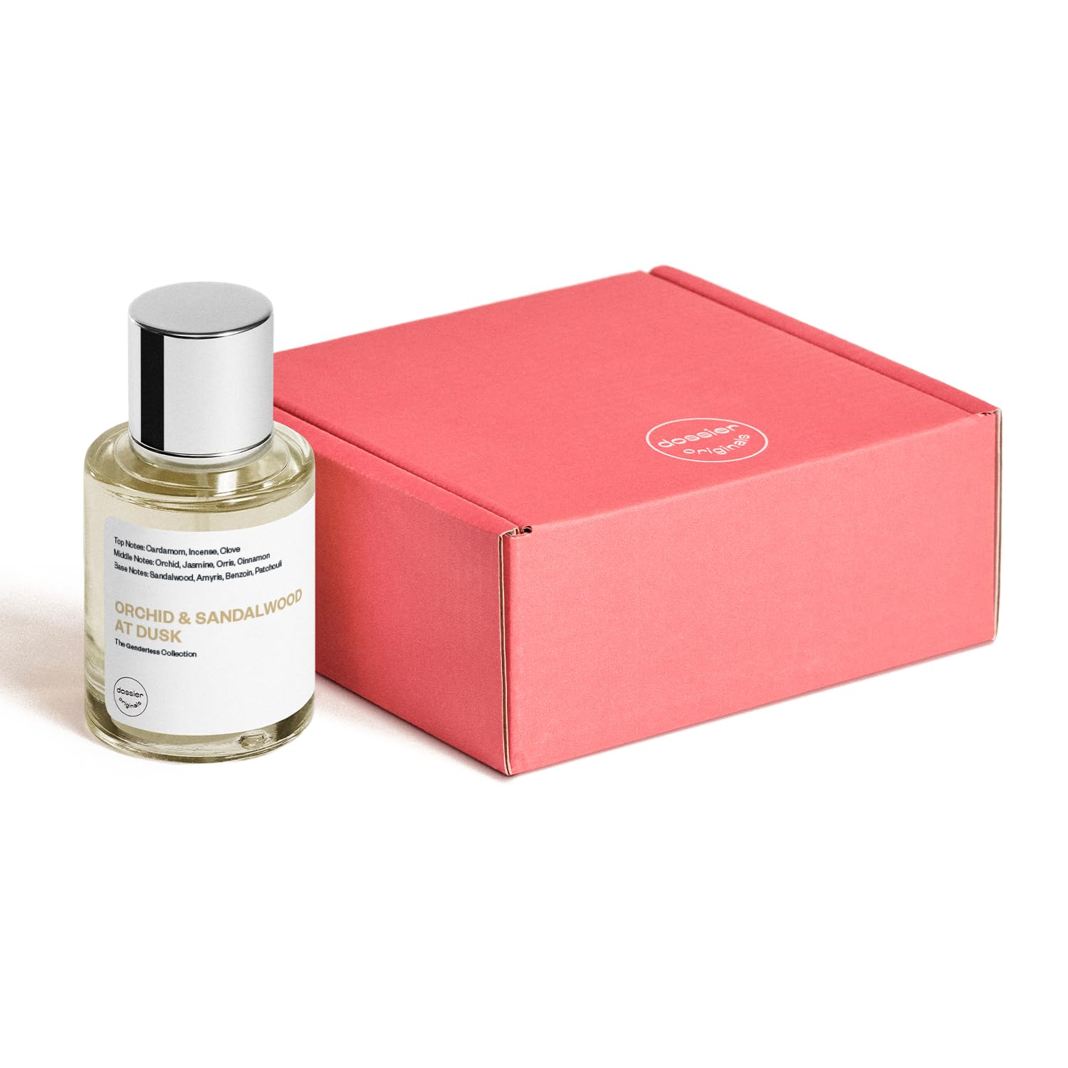 Dossier Original Orchid & Sandalwood amber-tones evoke hazy warmth.