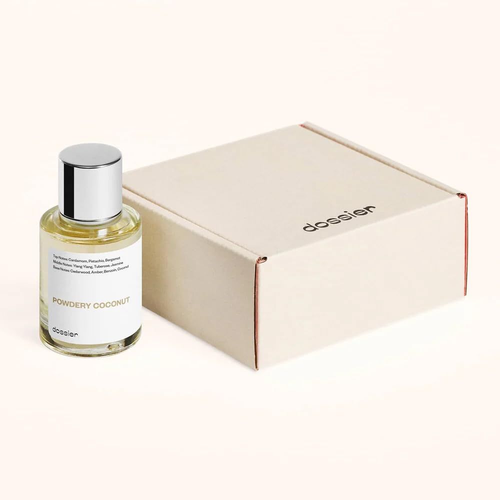 Dossier Powdery Coconut lifestyle shot demonstrates unisex fragrance in modern daily routines.