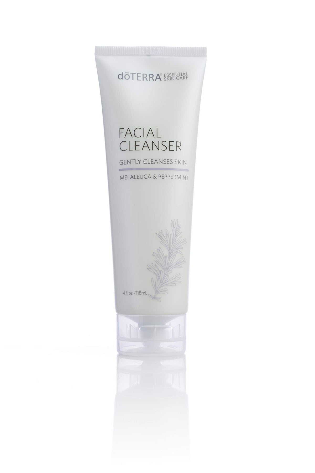 doTERRA Facial Cleanser bottle with pump promotes a clean, refreshing cleanse for all skin types.