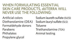 doTERRA Facial Cleanser foam showcases gentle lather for daily, soothing cleansing.