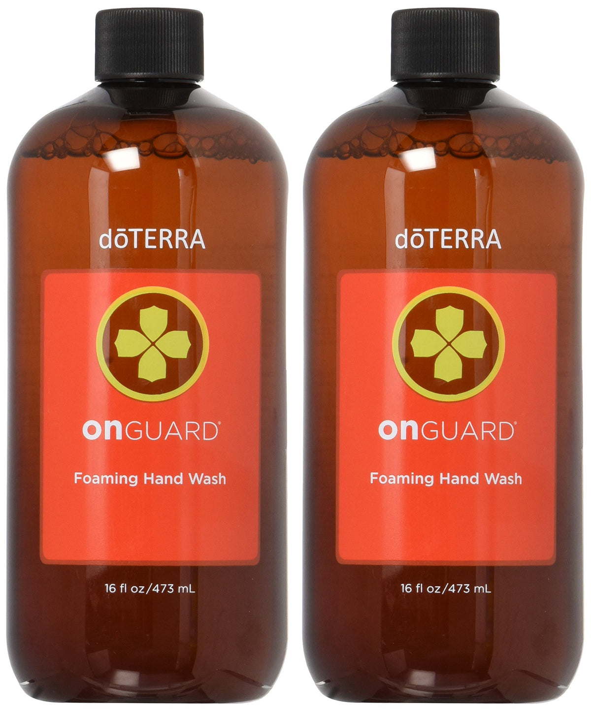 doTERRA On Guard foaming hand wash refill bottle showing protective essential oils for everyday cleansing.