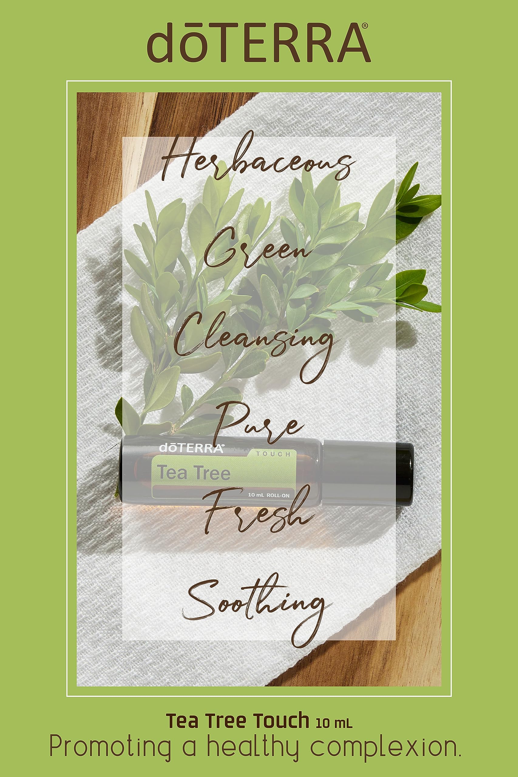 doTERRA Melaleuca Touch seasonal-threats image suggests protection during seasonal changes.