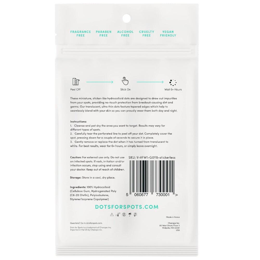 Dots for Spots packaging communicates a clean, consumer-friendly experience.
