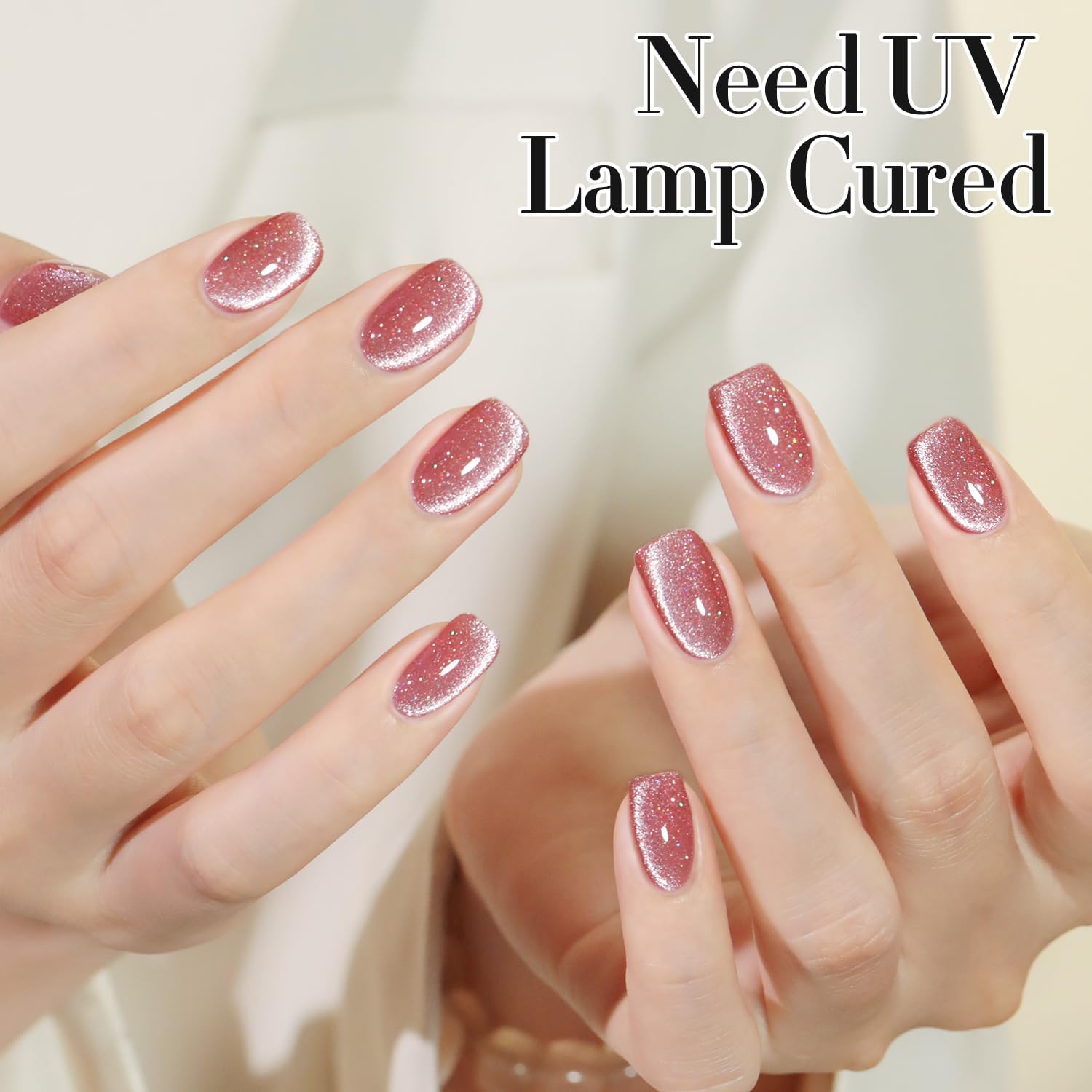 Double Rhythm 15ml nail polish bottle highlighting compact gel color for home use.